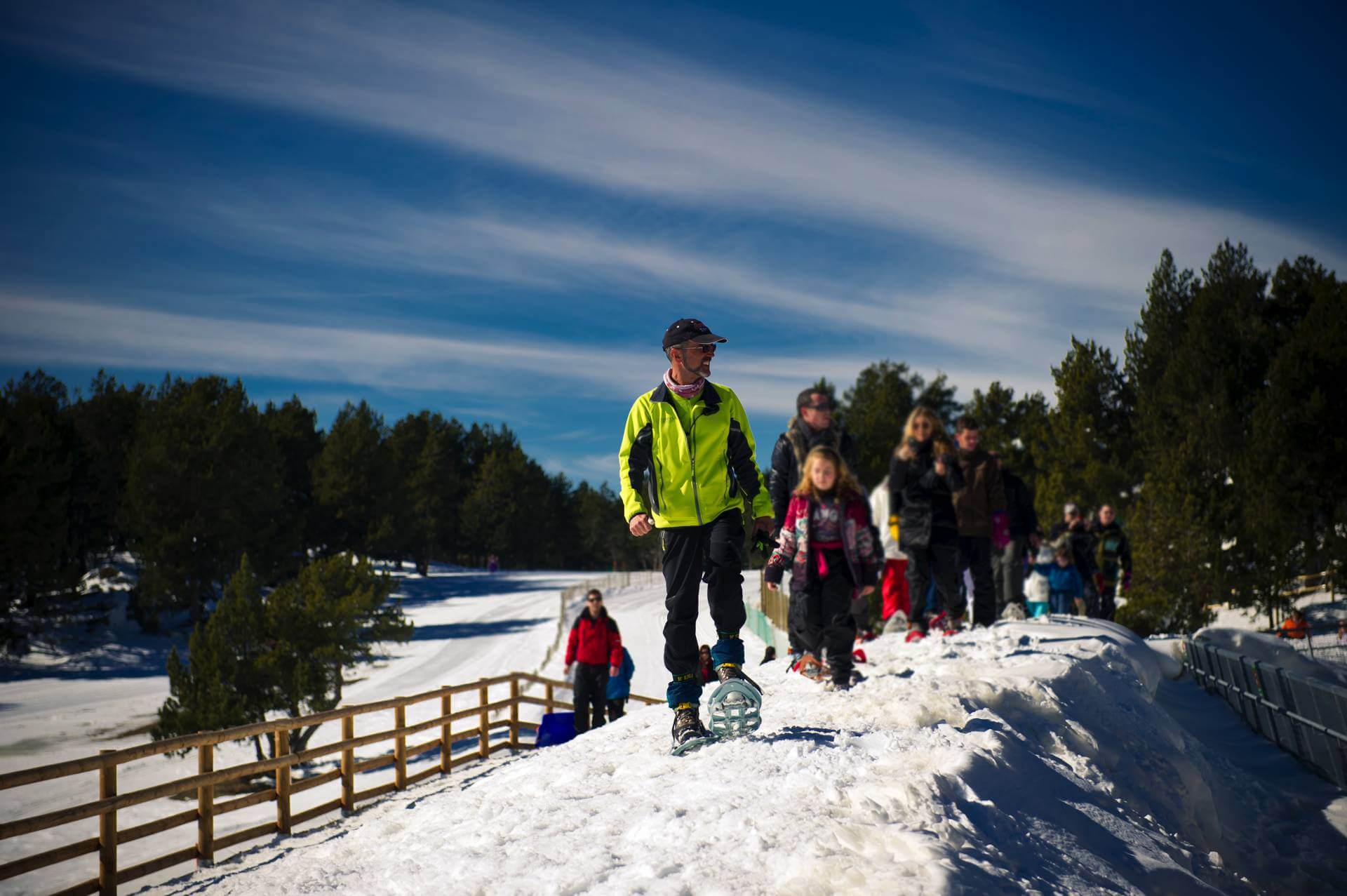Raquetas de nieve para niños en Naturlandia
