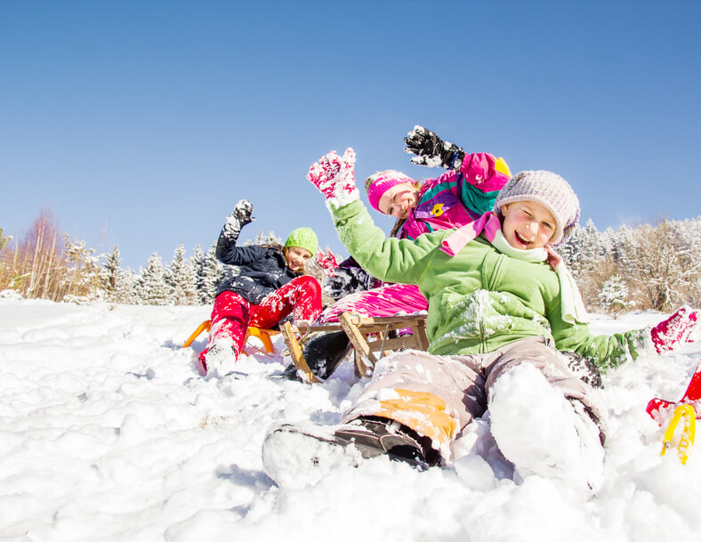 Ir a la nieve con niños