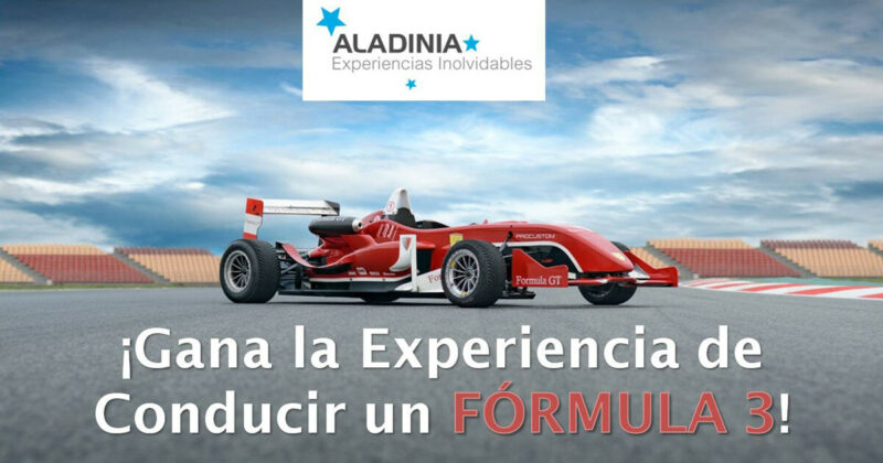 Concurso Aladinia: Gana Experiencia de Conducir un Fórmula 3
