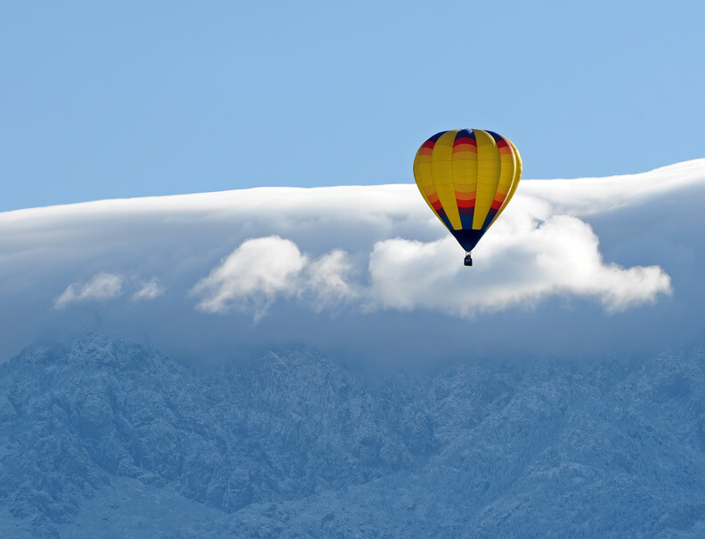 Regalos originales día del padre: vuelo en globo