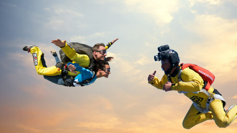 Salto en paracaídas en Empuriabrava con fotos y vídeo