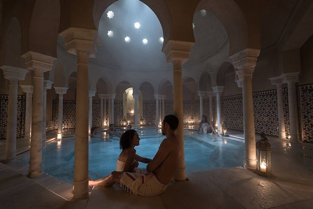 Planes románticos: baños árabes de Málaga