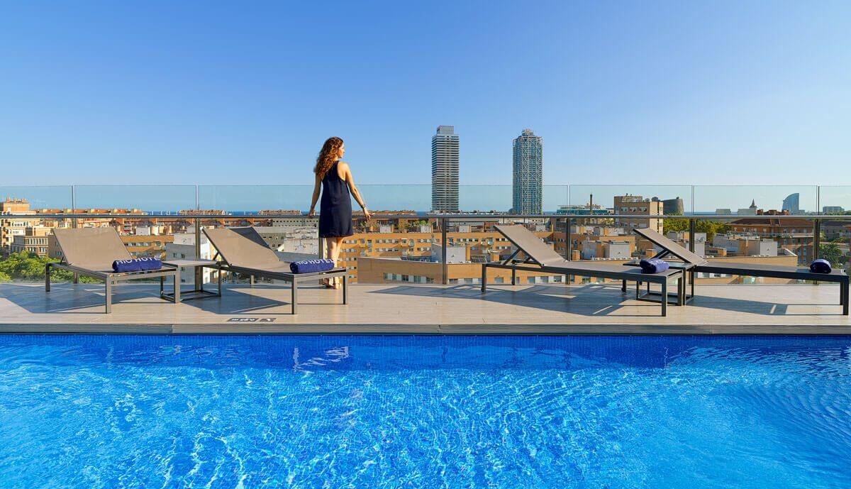Terrazas hoteles Barcelona: Hotel H10 Marina