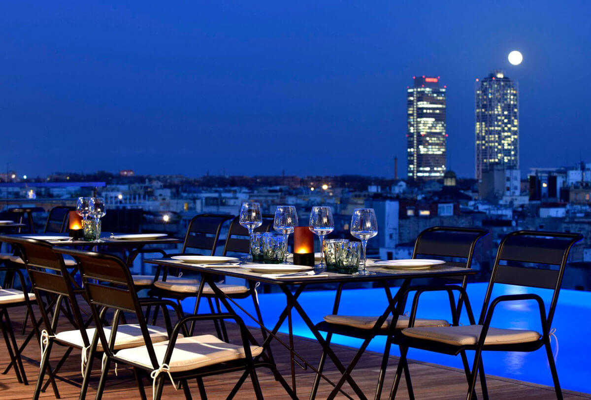 Terraza SkyBar Gran Hotel Central Barcelona