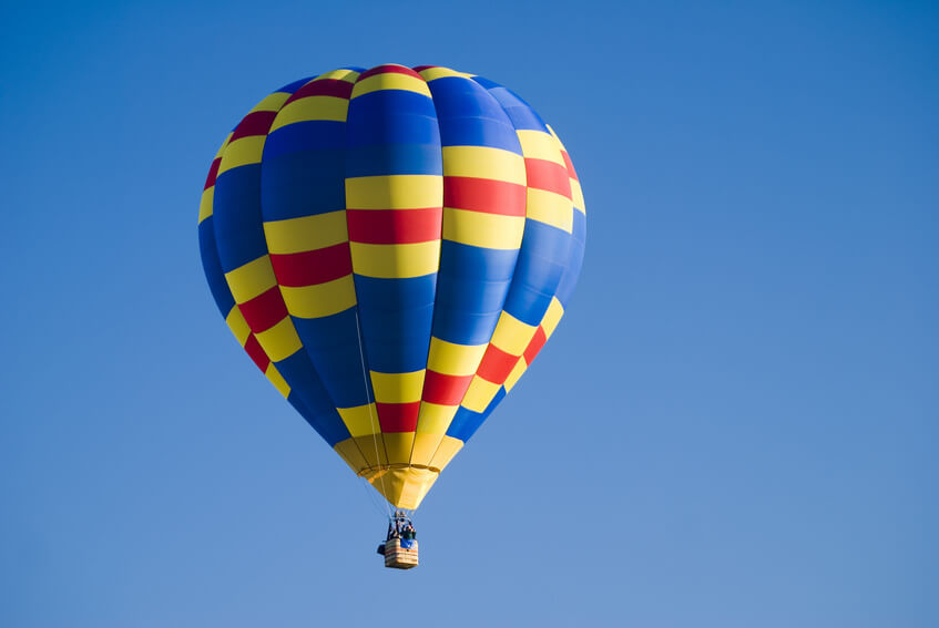 Ideas para regalar a un hombre: vuelo en globo