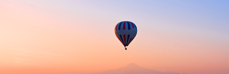 vuelo en globo romántico