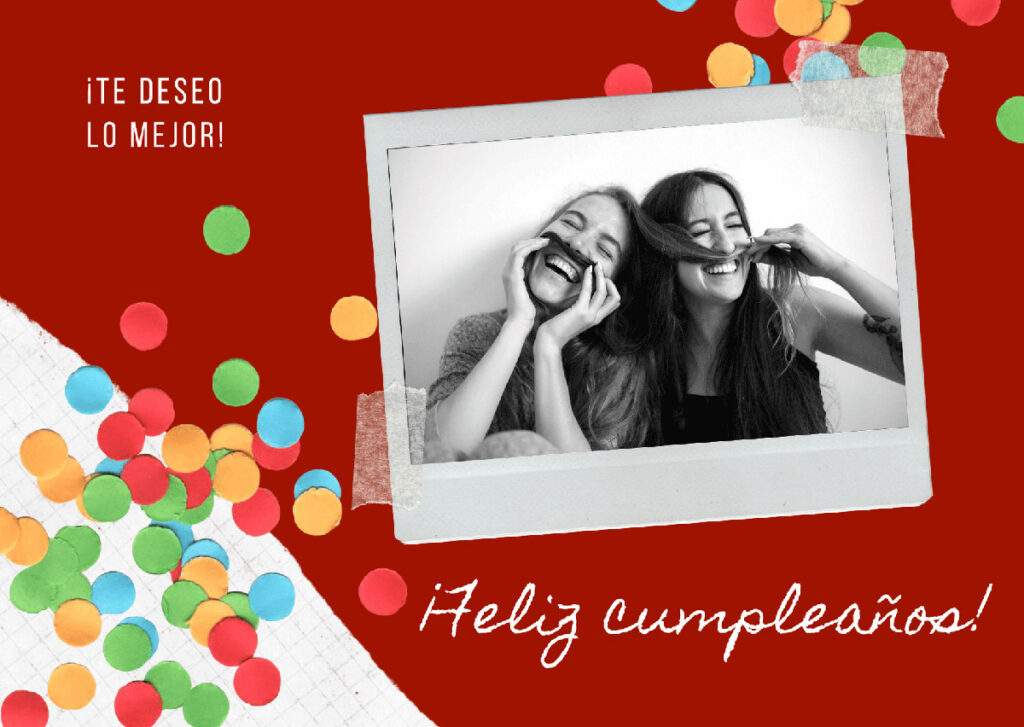 Tarjeta de felicitación con Canva