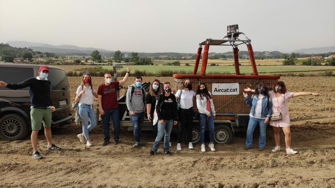 Primer vuelo en globo por Vic: equipo