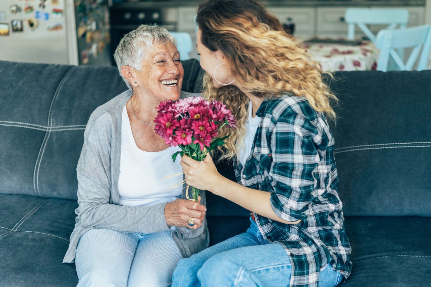 Regalar flores para suegras