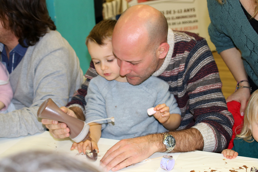 Que hacer con niños en Barcelona: Taller de chocolate