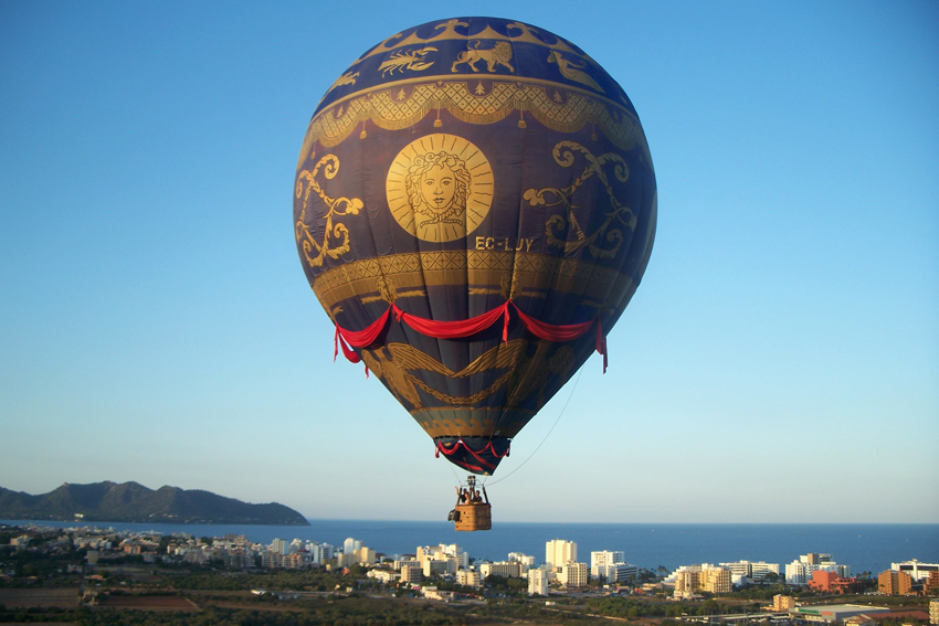 Regalos románticos para mujer: Vuelo en globo