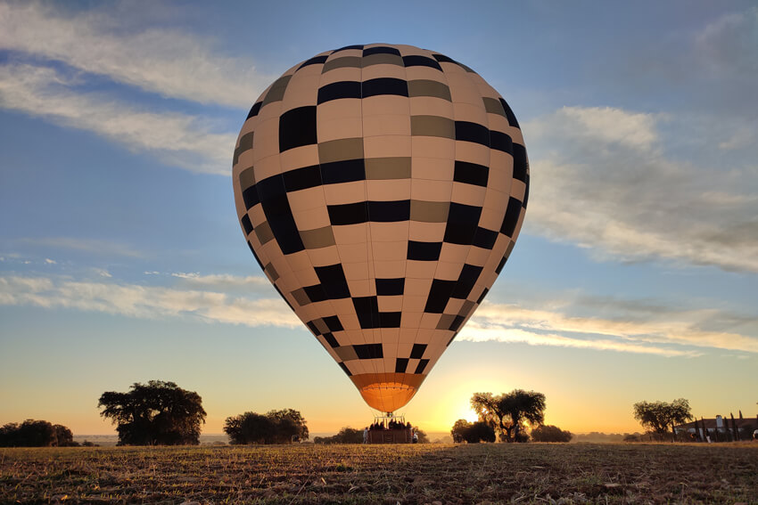 Conseils aux pilotes de montgolfière : coucher de soleil