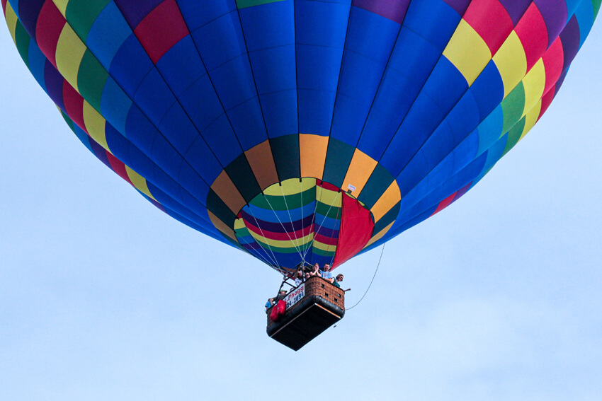 Piloto globo aerostático: cesta