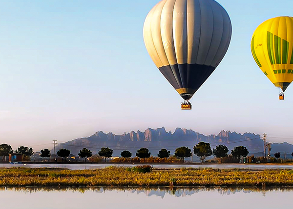 Viaje en globo aerostático