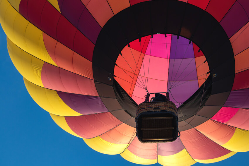 Le thermomètre : montgolfière