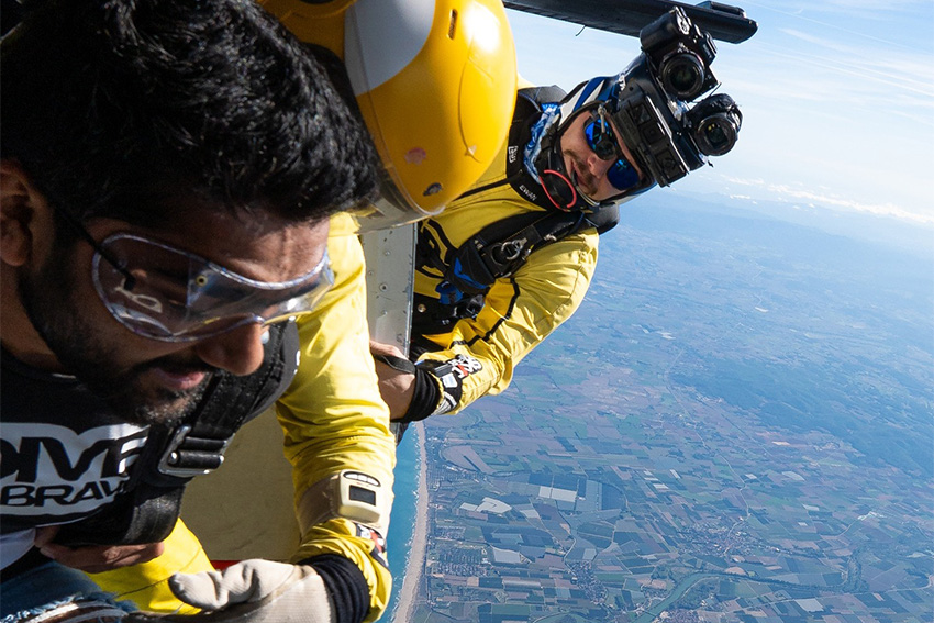 Saut en parachute : Porte