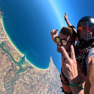 Salto Tándem en Paracaídas desde 4600 metros (Montes de Alvor, Portugal)