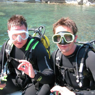 Bautismo de Buceo en Calvià (Mallorca)