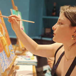 Taller de Pintura con barra libre de Vermut en Las Vermudas University (Barcelona)