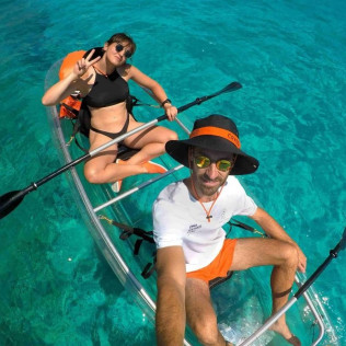 Ruta Guiada en Kayak Transparente (Addaia, Menorca)