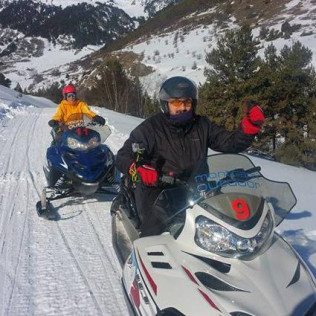 Moto de Nieve para dos (Pla de Beret, Lleida)