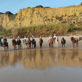 Paseo a Caballo por las playas de Doñana (Mazagón, Huelva)