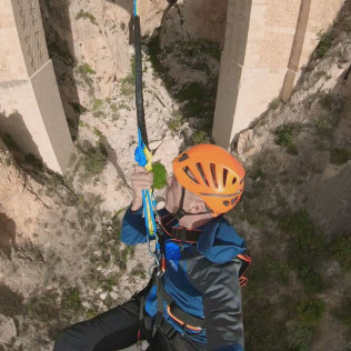 Puenting en el Barranco de Mascarat (Calpe, Alicante)