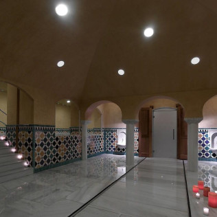 Baños Árabes Palacio de Comares en Hotel Spa Macià Real de la Alhambra 4* (Granada)