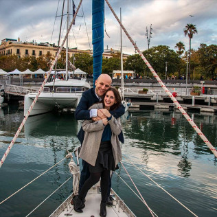 Puesta de Sol en Velero Privado para dos (Barcelona)