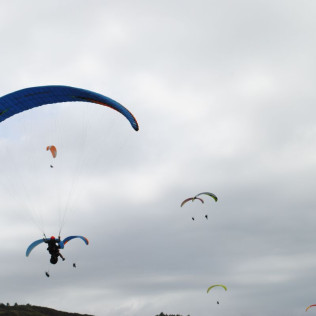 Vuelo en parapente (Sopelana, Vizcaya)
