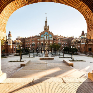 Entrada al Recinte Modernista de Sant Pau (Barcelona)